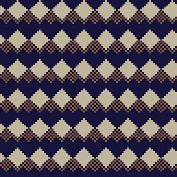 Örgü, moda tekstili ve grafikler için argyle Fair Island kusursuz desen tasarımı