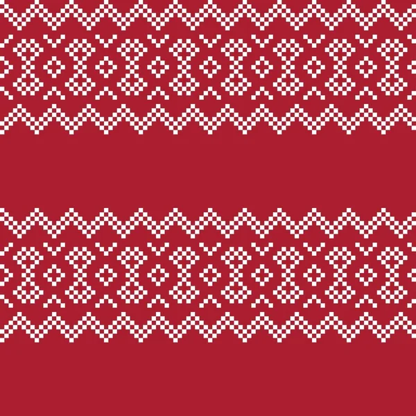 Fair Isle Seamless Pattern Design Knitwear Fashion Textile Graphics — Vector de stock