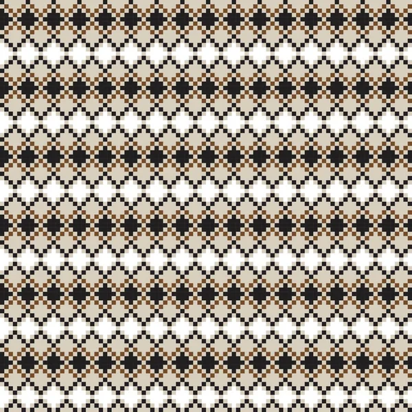 Argyle Fair Isle Diseño Patrón Sin Costura Para Prendas Punto — Vector de stock