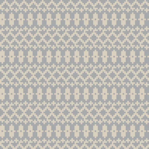 Fair Isle Seamless Pattern Design Knitwear Fashion Textile Graphics —  Vetores de Stock