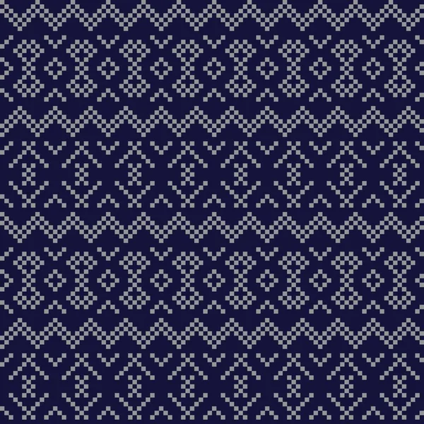 Fair Isle Seamless Pattern Design Knitwear Fashion Textile Graphics — ストックベクタ