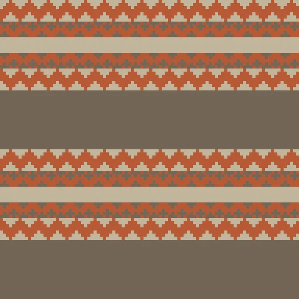 Chevron Ярмарка Островного Дизайна Швов Трикотажа Модного Текстиля Графики — стоковый вектор