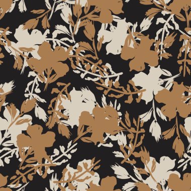 Moda tekstil, grafik, arka plan ve el sanatları için kusursuz desenli fırça darbeleri