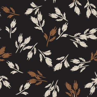 Moda tekstil, grafik, arka plan ve el sanatları için kusursuz desenli fırça darbeleri