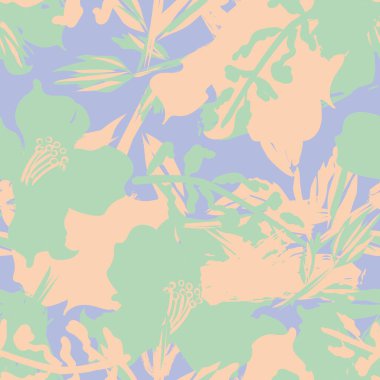 Moda tekstil, grafik, arka plan ve el sanatları için kusursuz desenli fırça darbeleri