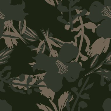 Moda tekstil, grafik, arka plan ve el sanatları için kusursuz desenli fırça darbeleri