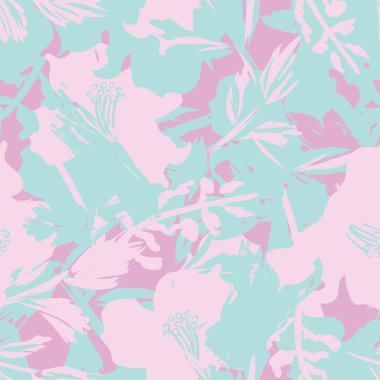 Moda tekstil, grafik, arka plan ve el sanatları için kusursuz desenli fırça darbeleri