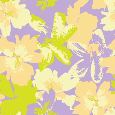 Moda tekstil, grafik, arka plan ve el sanatları için kusursuz desenli fırça darbeleri