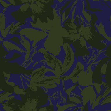 Moda tekstil, grafik, arka plan ve el sanatları için kusursuz desenli fırça darbeleri