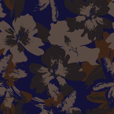 Moda tekstil, grafik, arka plan ve el sanatları için kusursuz desenli fırça darbeleri