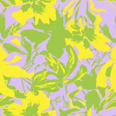 Moda tekstil, grafik, arka plan ve el sanatları için kusursuz desenli fırça darbeleri