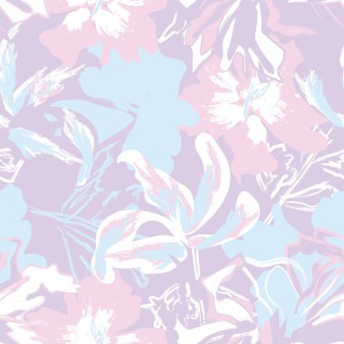 Moda tekstil, grafik, arka plan ve el sanatları için kusursuz desenli fırça darbeleri