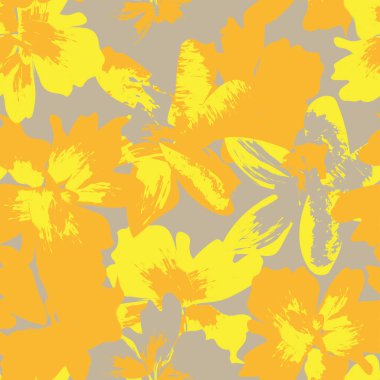 Moda tekstil, grafik, arka plan ve el sanatları için kusursuz desenli fırça darbeleri