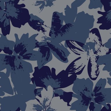 Moda tekstil, grafik, arka plan ve el sanatları için kusursuz desenli fırça darbeleri