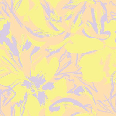 Moda tekstil, grafik, arka plan ve el sanatları için kusursuz desenli fırça darbeleri