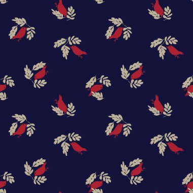 Tropical Leaf and sparrows seamless pattern design for fashion textiles, graphics and crafts