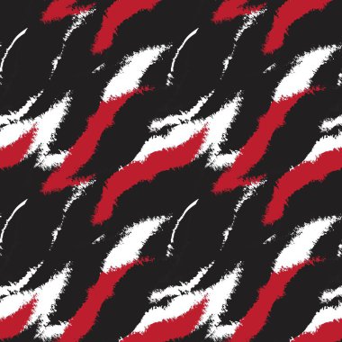 Moda tekstil, grafik, arkaplan için uygun soyut fırça darbeleri desen tasarımı