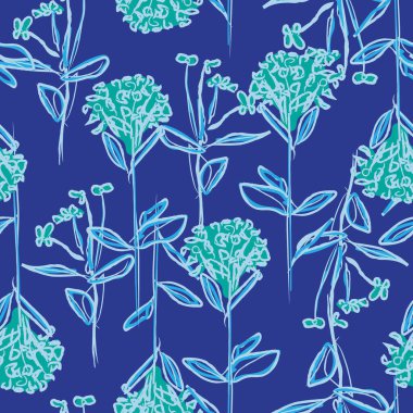 Moda tekstil, grafik, arka plan ve el sanatları için kusursuz desenli fırça darbeleri