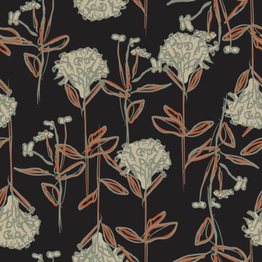 Moda tekstil, grafik, arka plan ve el sanatları için kusursuz desenli fırça darbeleri