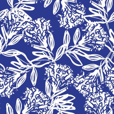 Moda tekstil, grafik, arka plan ve el sanatları için kusursuz desenli fırça darbeleri