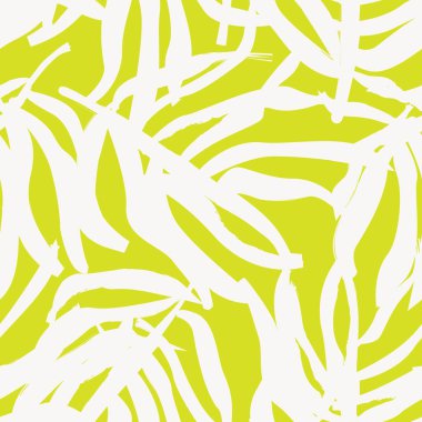 Moda tekstil, grafik ve el sanatları için tropik yapraksız desen tasarımı