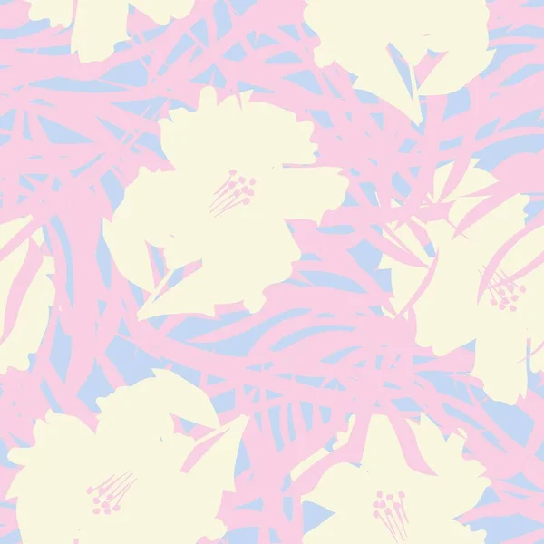 Fondo Patrón Sin Costura Floral Para Textiles Moda Gráficos Fondos — Vector de stock