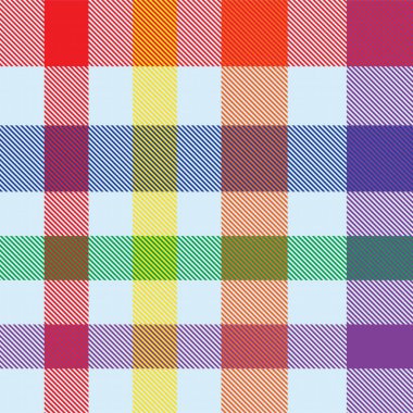Gökkuşağı Ekoseli, kareli, ekose desenli moda tekstil ve grafikleri için uygun