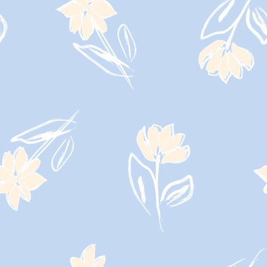 Moda tekstil, grafik, arka plan ve el sanatları için kusursuz desenli fırça darbeleri