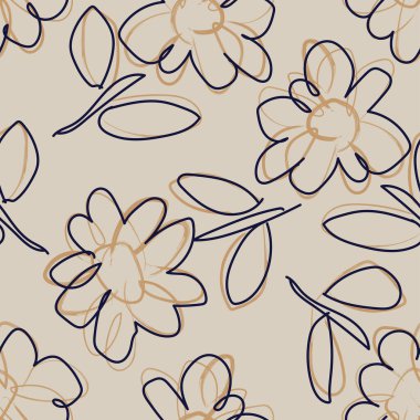 Moda tekstil, grafik, arka plan ve el sanatları için kusursuz desenli fırça darbeleri