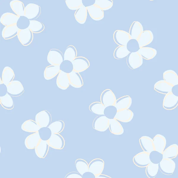 Pinceladas Florales Diseño Patrones Sin Costuras Para Textiles Moda Gráficos — Vector de stock