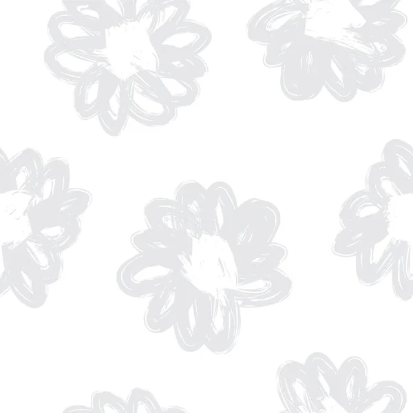 Florale Pinselstriche Nahtloses Muster Design Für Modetextilien Grafiken Hintergründe Und — Stockvektor