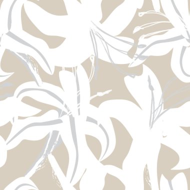 Moda tekstil, grafik, arka plan ve el sanatları için kusursuz desenli fırça darbeleri