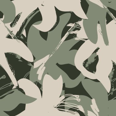 Moda tekstil, grafik, arka plan ve el sanatları için kusursuz desenli fırça darbeleri