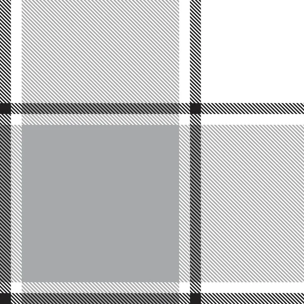 Monochrome Minimal Plaid Textured Seamless Pattern Fashion Textiles Graphics — Archivo Imágenes Vectoriales