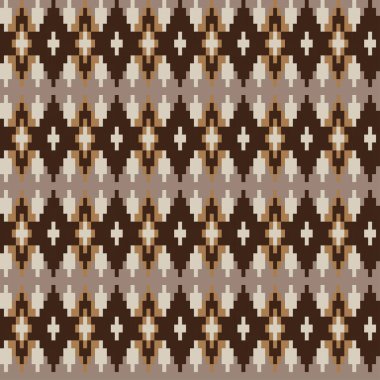 Örgü, moda tekstili ve grafikler için argyle Fair Island kusursuz desen tasarımı