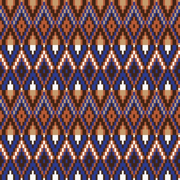 Argyle Fair Isle Design Motif Sans Couture Pour Tricot Textile — Image vectorielle