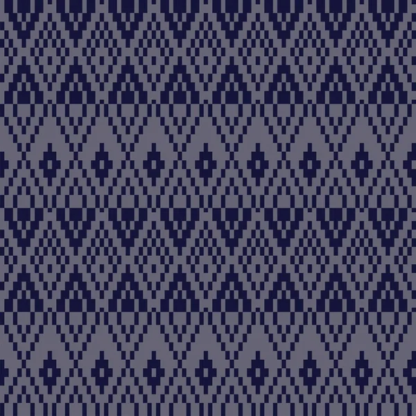 Argyle Fair Isle Diseño Patrón Sin Costura Para Prendas Punto — Vector de stock