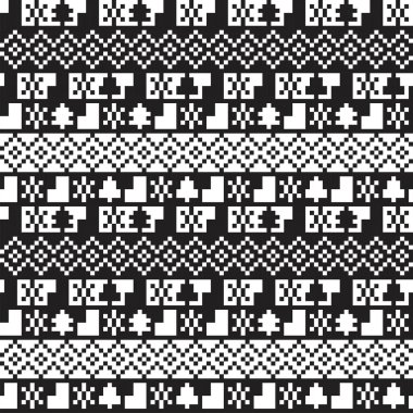 Moda tekstil, örgü ve grafikleri için Noel Ağacı panayır deseni tasarımı