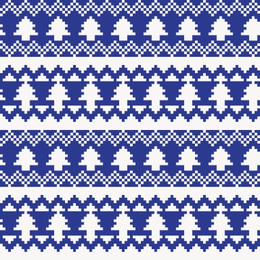 Moda tekstil, örgü ve grafikleri için Noel Ağacı panayır deseni tasarımı