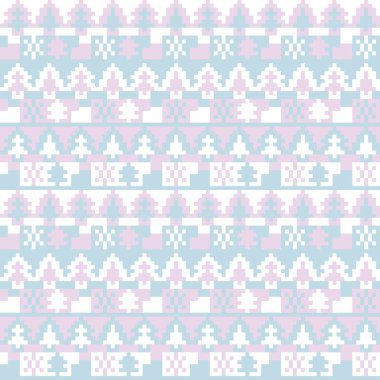 Moda tekstil, örgü ve grafikleri için Noel Ağacı panayır deseni tasarımı