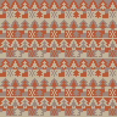 Moda tekstil, örgü ve grafikleri için Noel Ağacı panayır deseni tasarımı