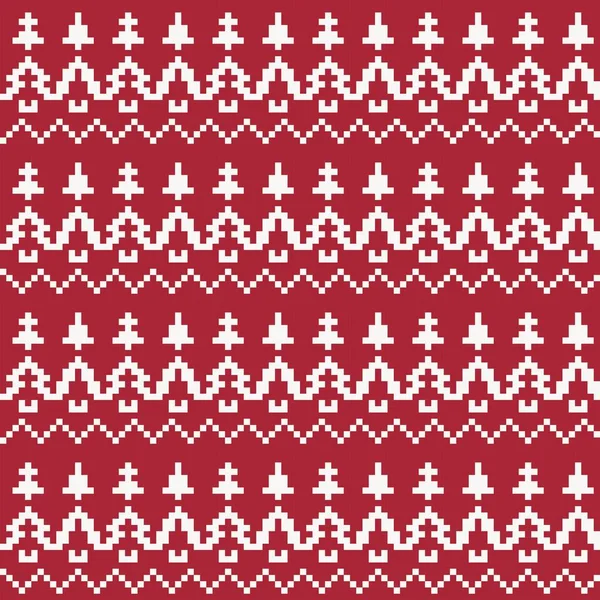 Conception Motif Îlot Équitable Arbre Noël Pour Les Textiles Mode — Image vectorielle