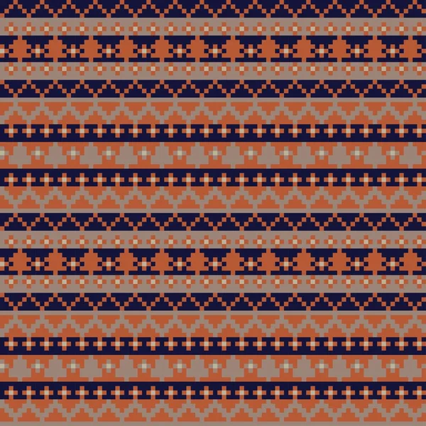 Juletræ Fair Isle Mønster Design Til Mode Tekstiler Strik Grafik – Stock-vektor