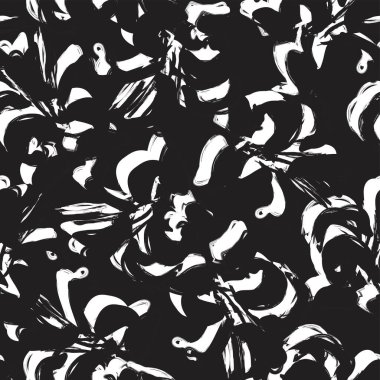 Moda tekstil, grafik, arka plan ve el sanatları için kusursuz desenli fırça darbeleri