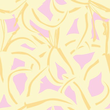 Moda tekstil, grafik, arka plan ve el sanatları için kusursuz desenli fırça darbeleri