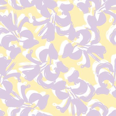 Moda tekstil, grafik, arka plan ve el sanatları için kusursuz desenli fırça darbeleri