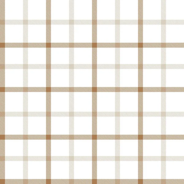 Brown Minimal Plaid Textured Seamless Pattern Fashion Textiles Graphics — Vector de stock