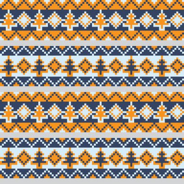 Moda tekstil, örgü ve grafikleri için Noel Ağacı panayır deseni tasarımı