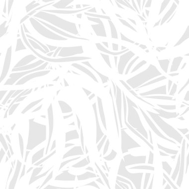 Moda tekstil, grafik ve el sanatları için tropik yapraksız desen tasarımı