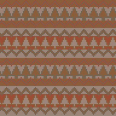 Moda tekstil, örgü ve grafikleri için Noel Ağacı panayır deseni tasarımı